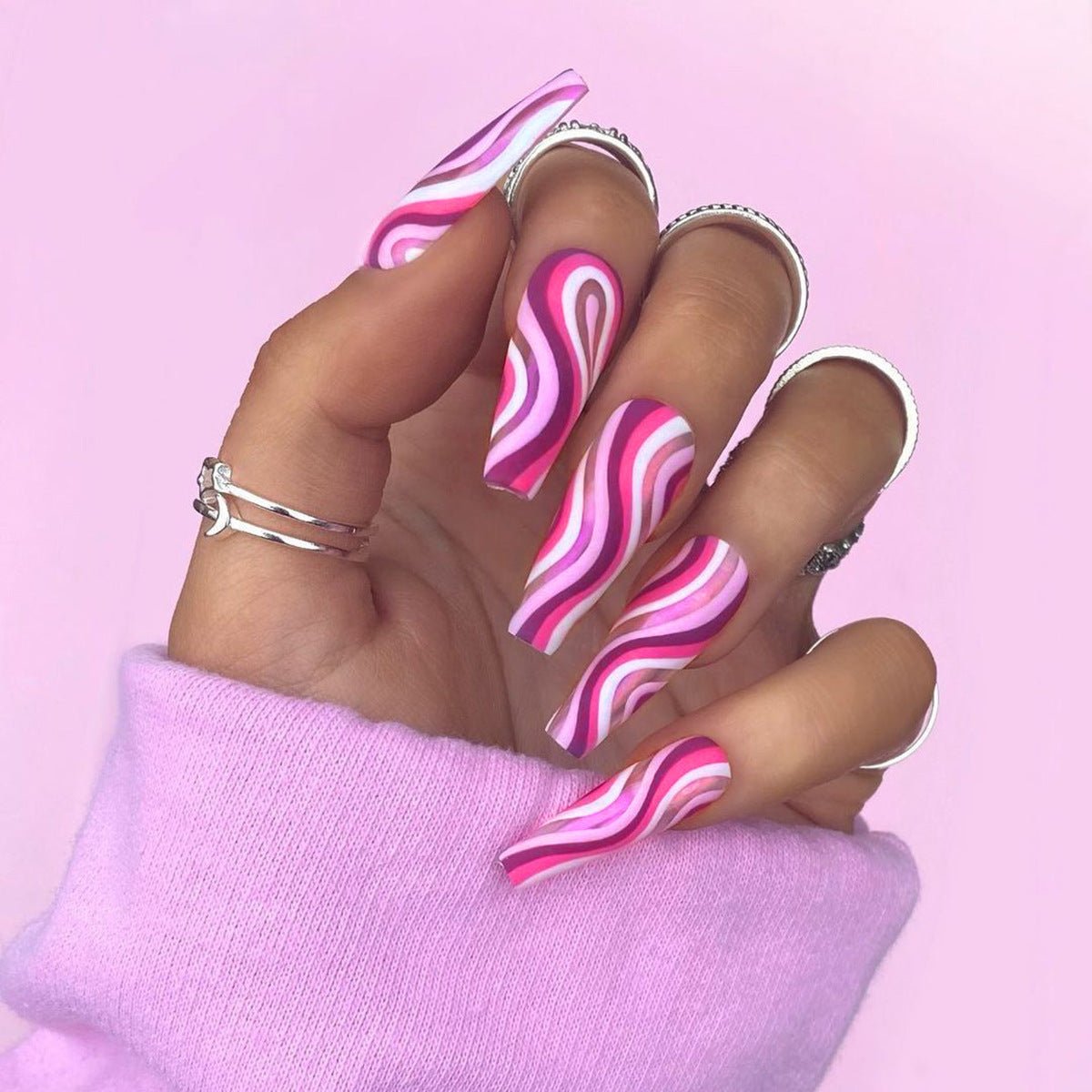 Detachable Artistic Wearable Finished Fake Nails - AmiraMart