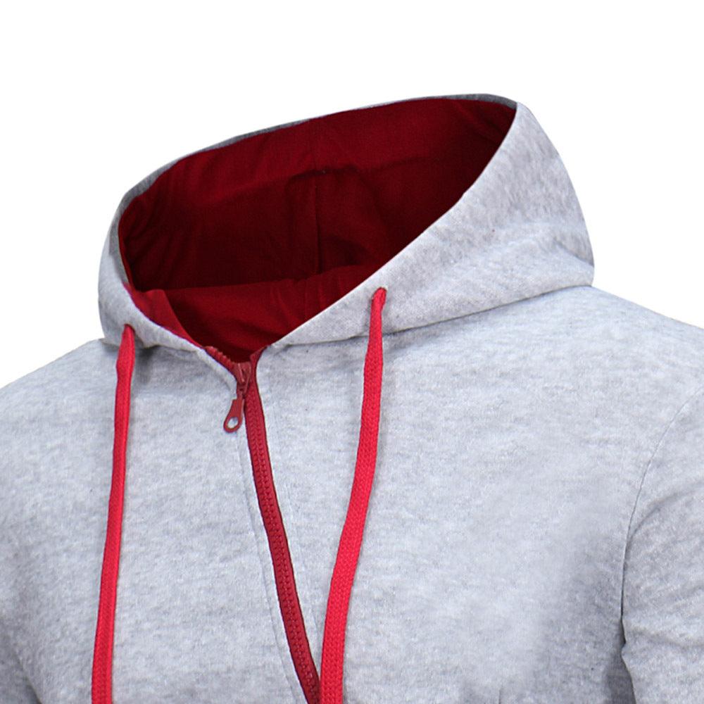 Diagonal Zipper Design Sweater - AmiraMart