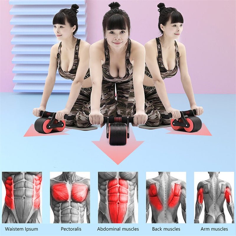 Double Wheel Abdominal Exerciser - AmiraMart