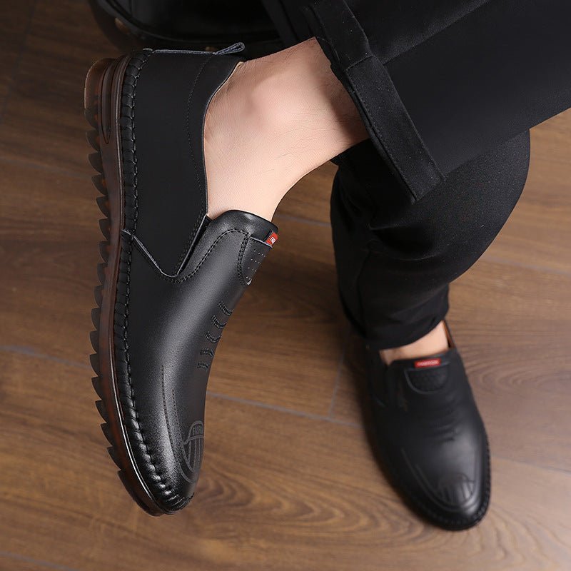 Doudou Shoes Flat Heel Set Foot Casual Shoes Lazy Driving Shoes Beef Tendon Sole - AmiraMart
