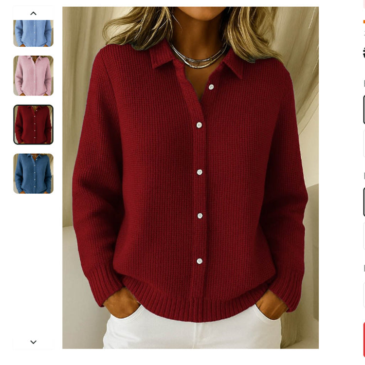 Knit Sweaters: Long Sleeve Fashion Essential - AmiraMart