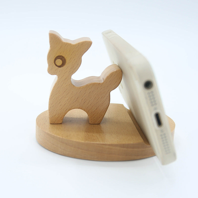 Creative Mobile Phone Toma Back with Coin Beech Wood - AmiraMart