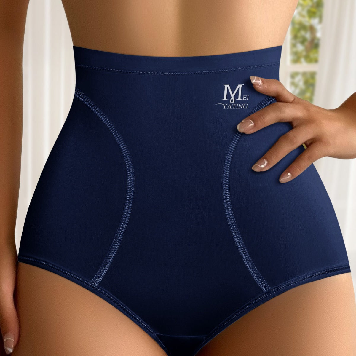 Milk Silk High Waisted Triangles Breathable Panties - AmiraMart