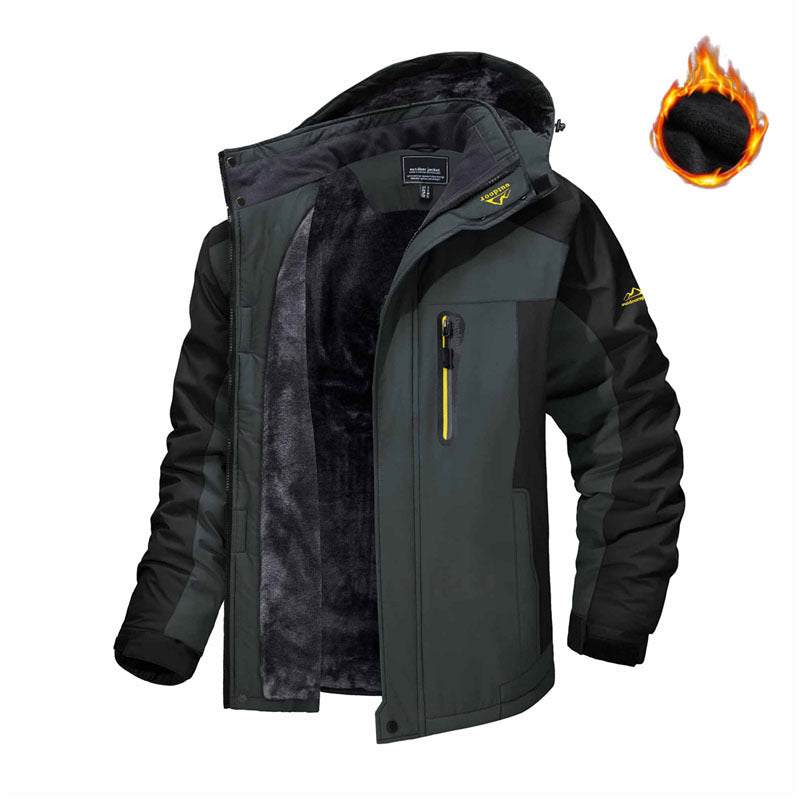 Casual Warm Fleece Coat Windproof Rainproof - AmiraMart