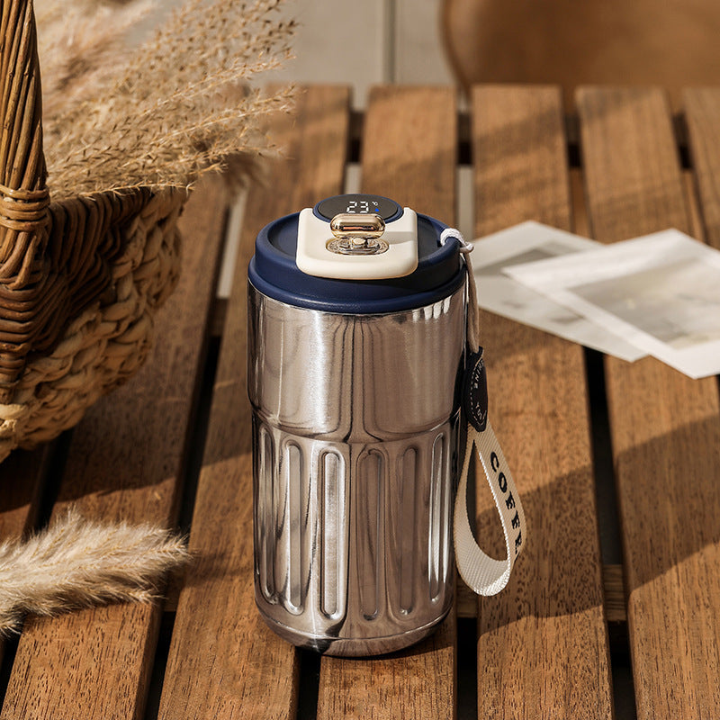Smart Thermal Bottle – 450ml Stainless Steel Vacuum Cup - AmiraMart