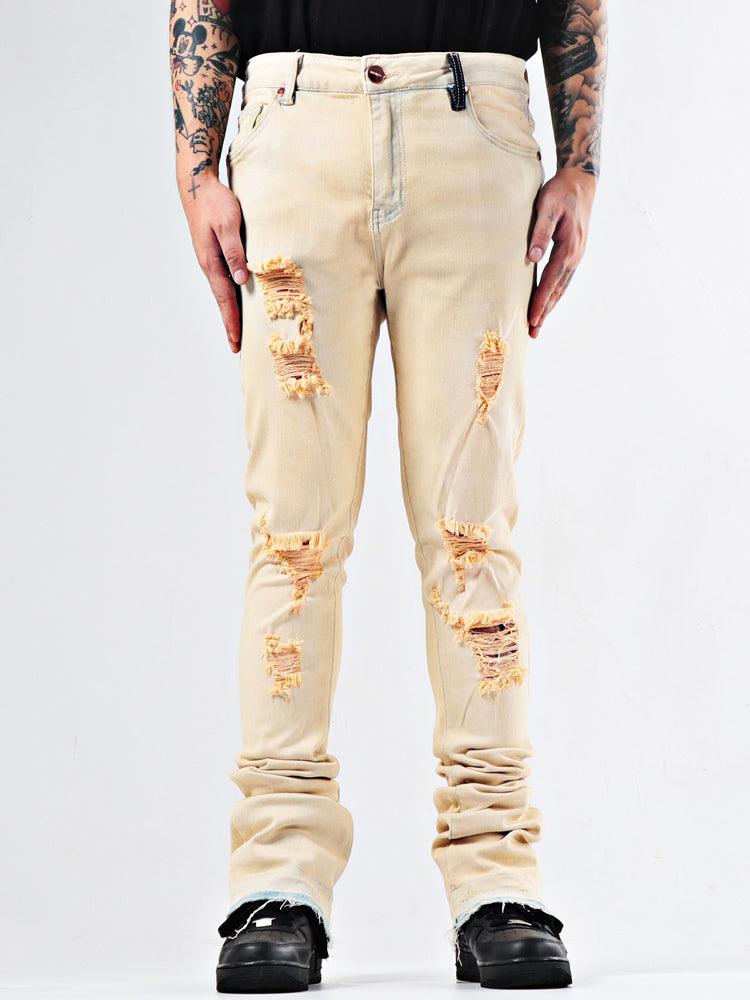 Elastic Youth Heavy Duty Flare Jeans - AmiraMart I Clothing I Jewelry I Electronics I Home Decor