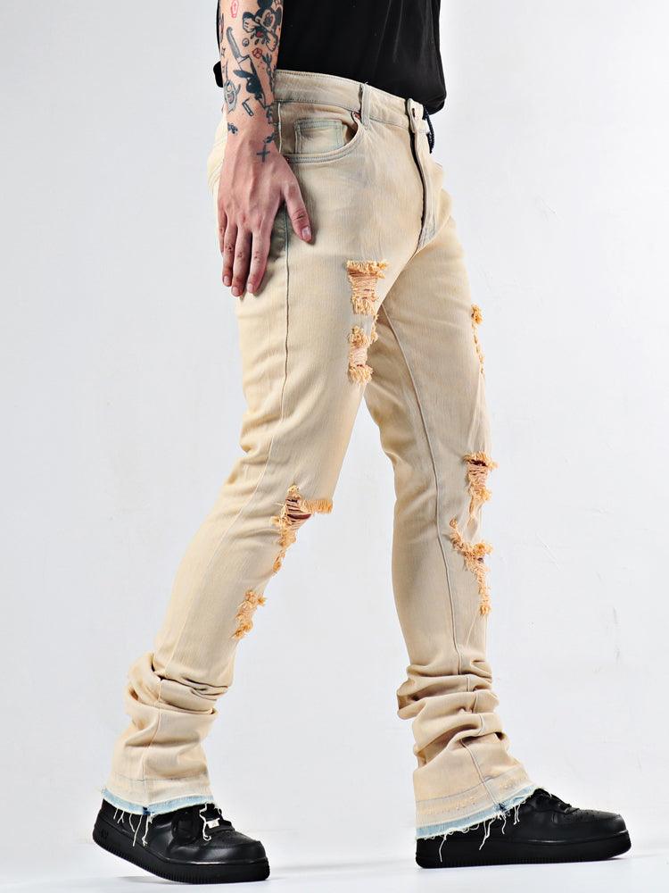 Elastic Youth Heavy Duty Flare Jeans - AmiraMart I Clothing I Jewelry I Electronics I Home Decor