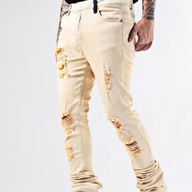 Elastic Youth Heavy Duty Flare Jeans - AmiraMart I Clothing I Jewelry I Electronics I Home Decor