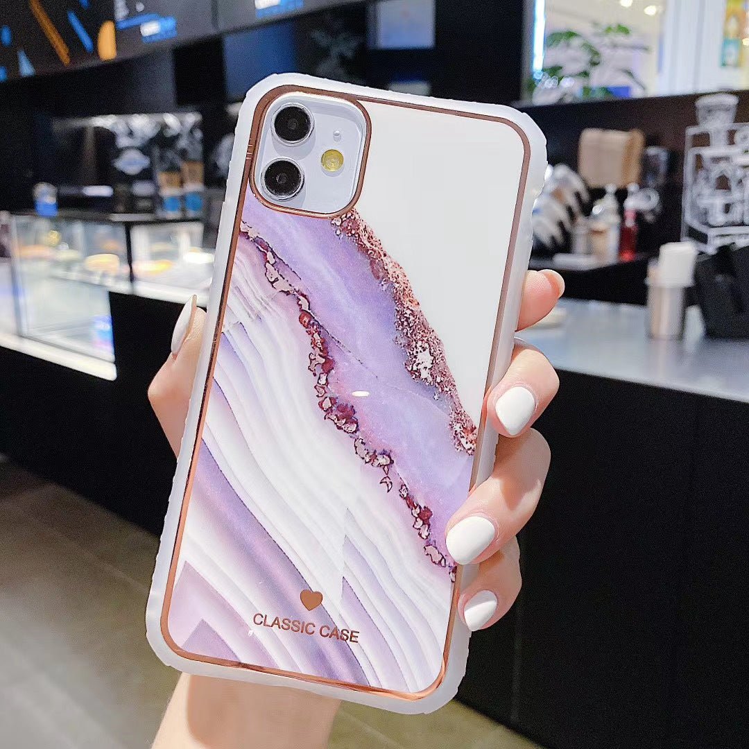 Electroplating Straight Edge Protective Case - AmiraMart