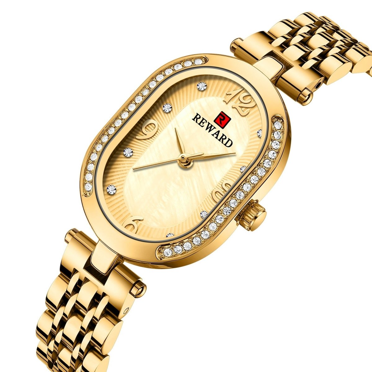 Elegant Lady Watch With Diamonds - AmiraMart