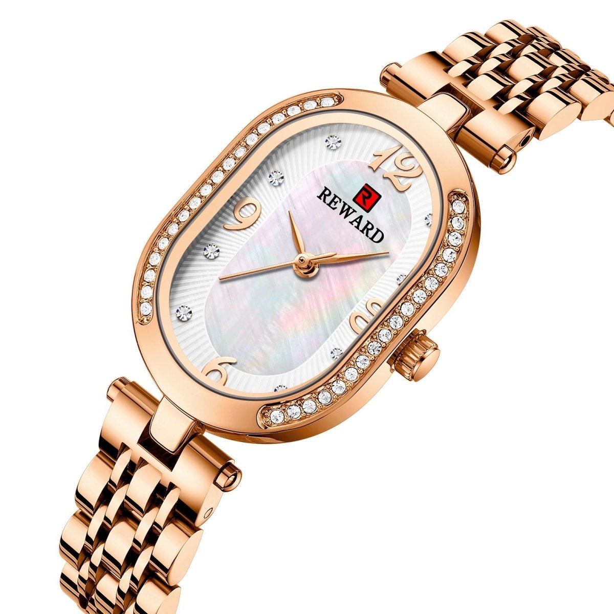 Elegant Lady Watch With Diamonds - AmiraMart