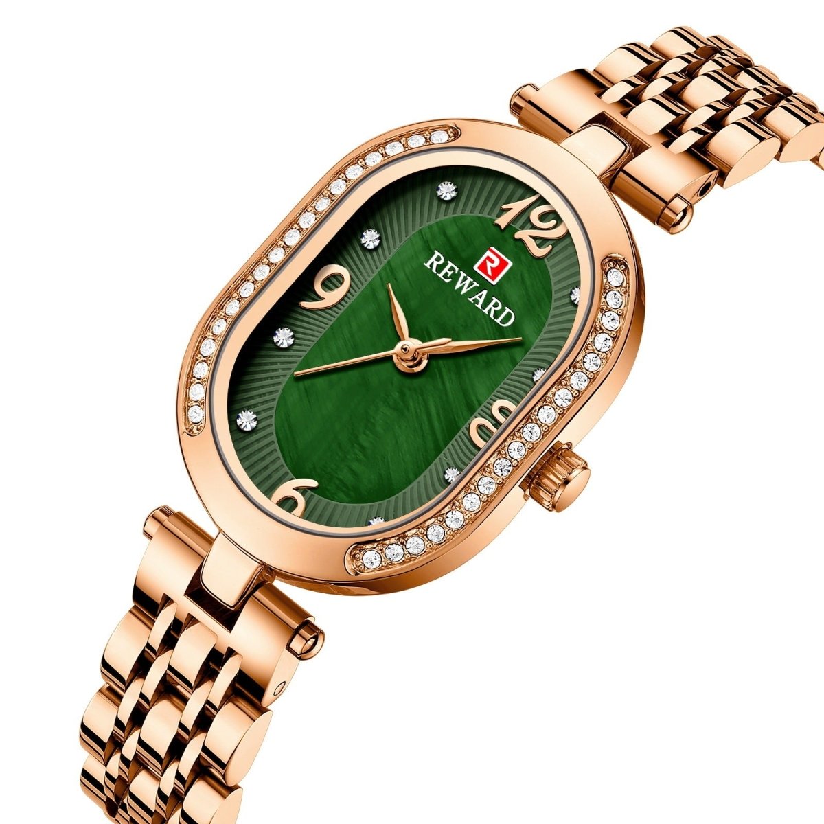 Elegant Lady Watch With Diamonds - AmiraMart