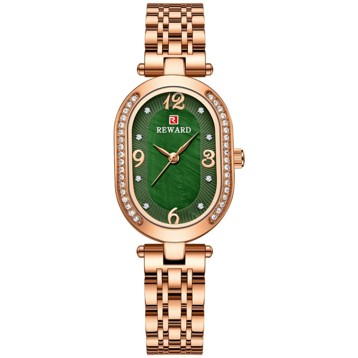 Elegant Lady Watch With Diamonds - AmiraMart