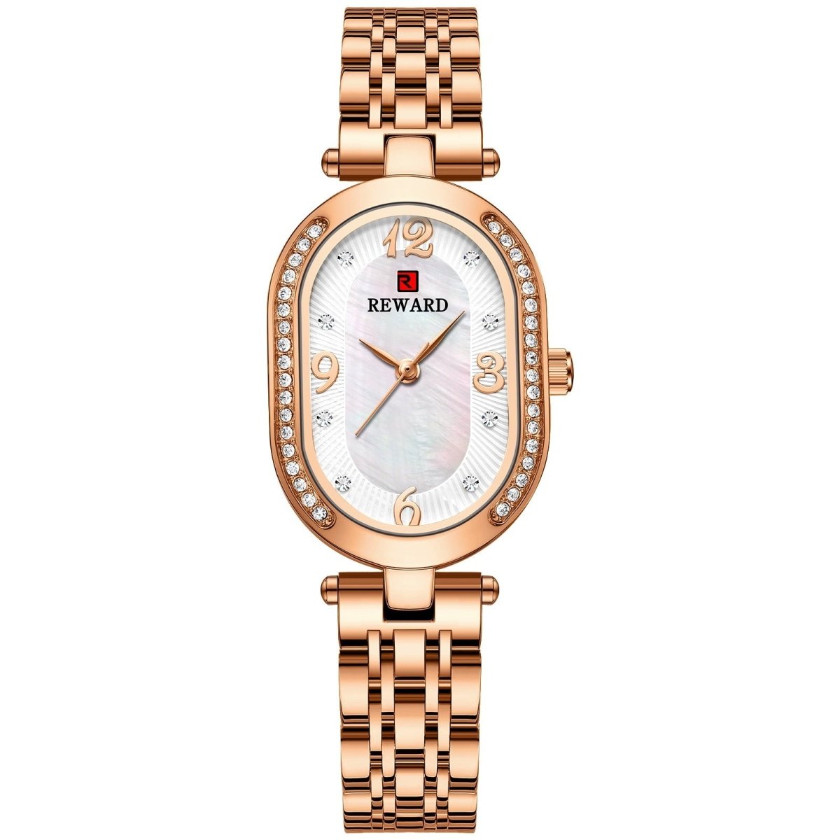 Elegant Lady Watch With Diamonds - AmiraMart