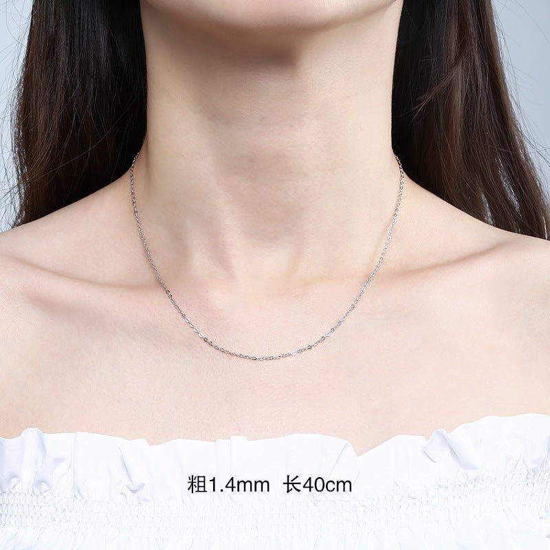 Elegant Women's Sterling Silver Necklace | 18k Gold Plated - AmiraMart