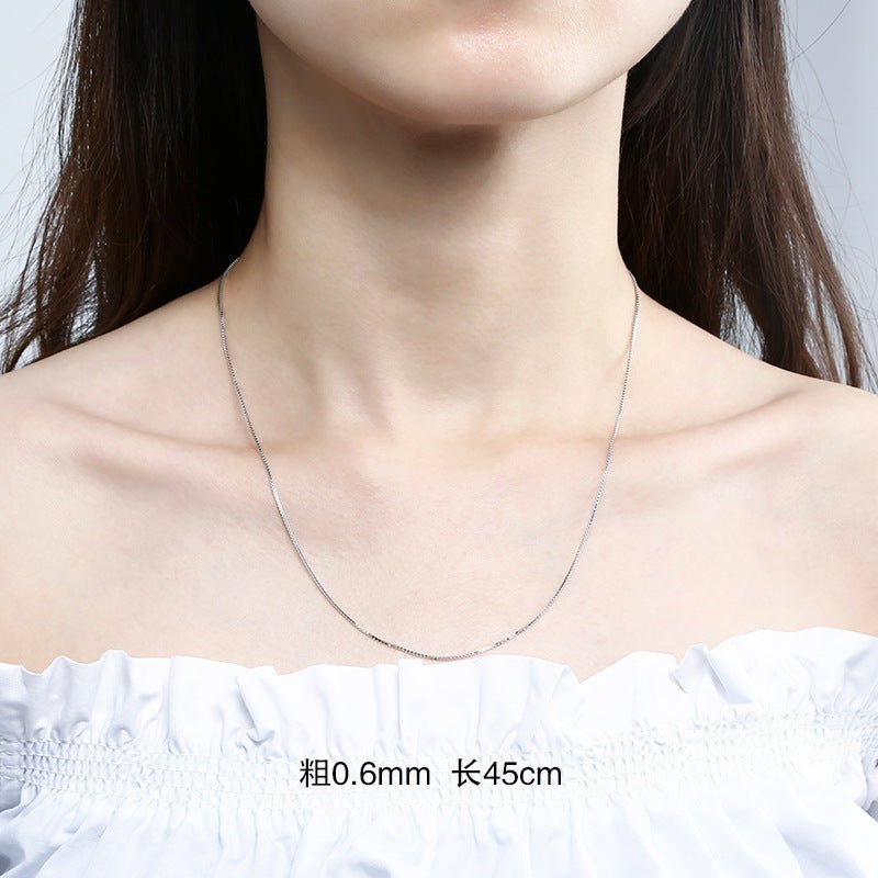 Elegant Women's Sterling Silver Necklace | 18k Gold Plated - AmiraMart