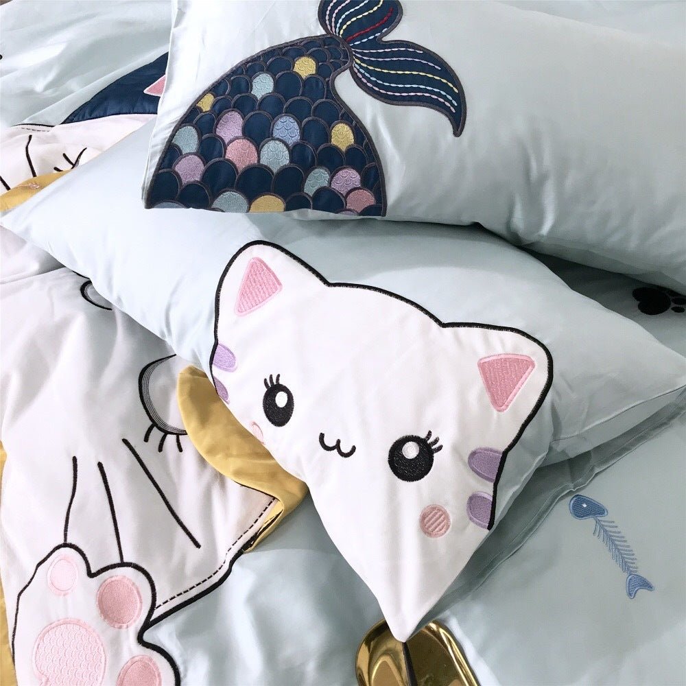 Embroidered Princess Wind Bedding Kit - AmiraMart