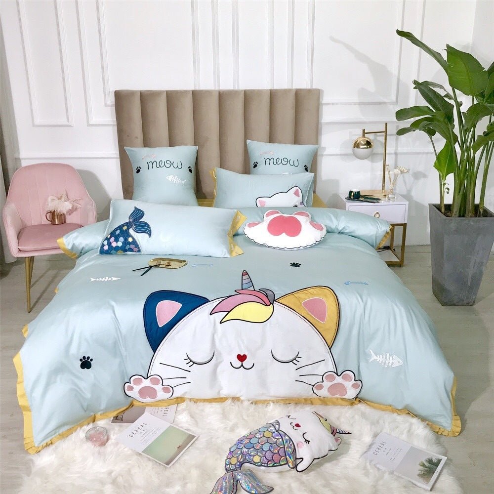 Embroidered Princess Wind Bedding Kit - AmiraMart