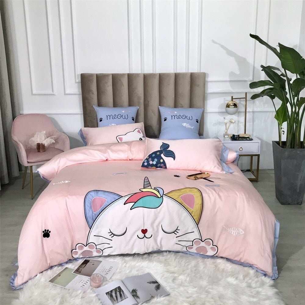 Embroidered Princess Wind Bedding Kit - AmiraMart
