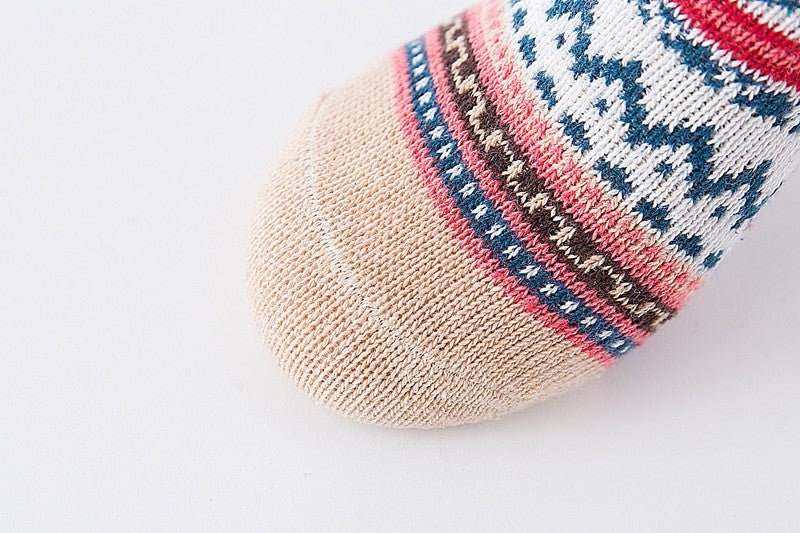Ethnic style cashmere socks women - AmiraMart