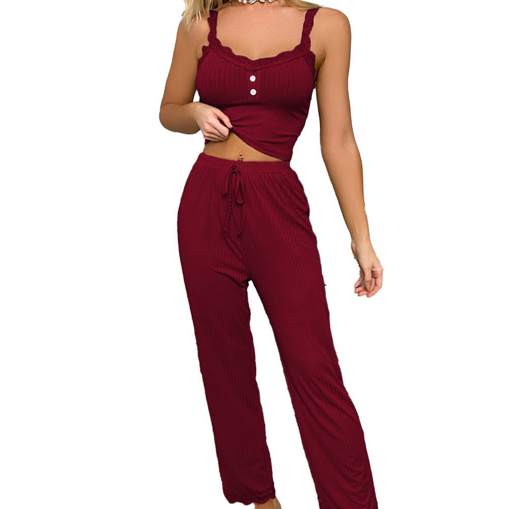 European & American Ladies Two - Piece Homewear - AmiraMart