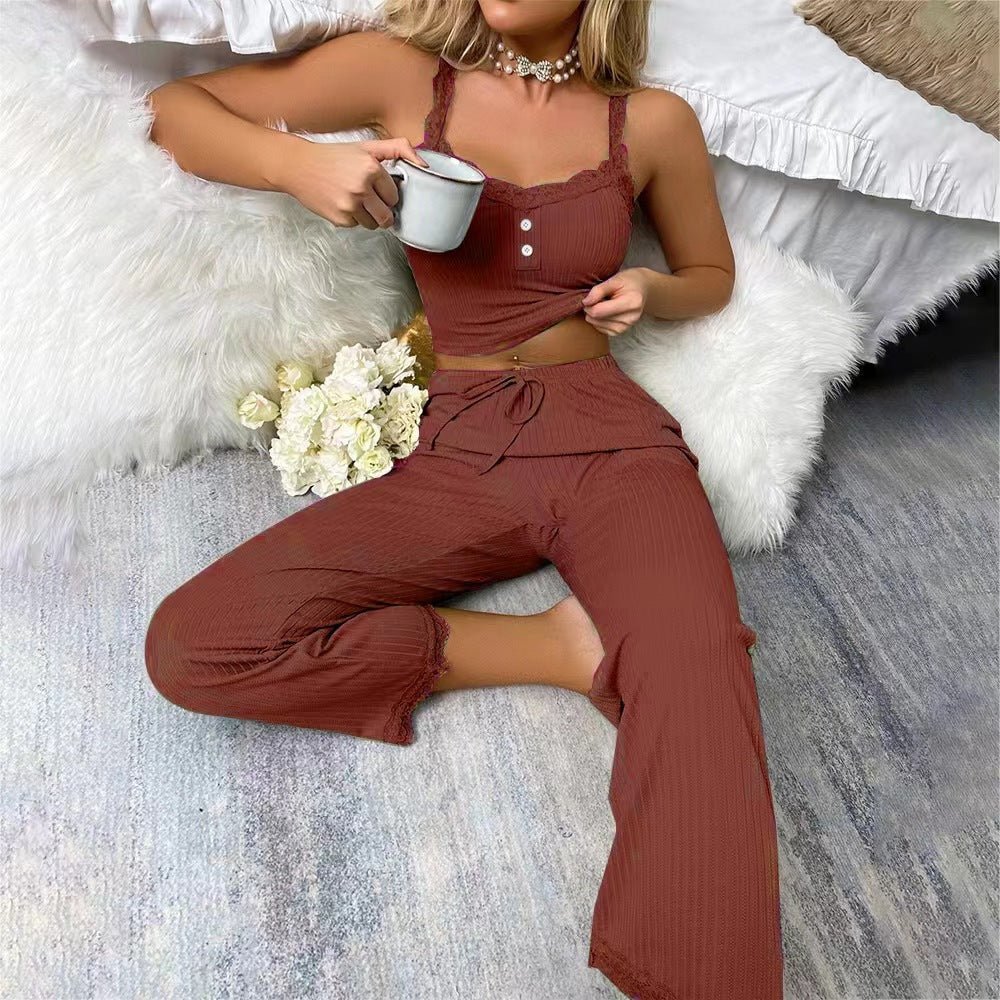 European & American Ladies Two - Piece Homewear - AmiraMart