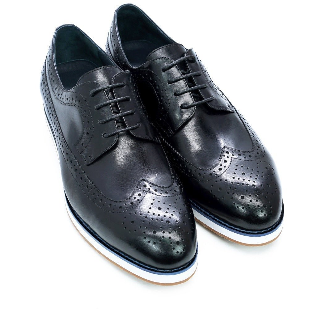Casual Business Flat Leather Shoes - AmiraMart