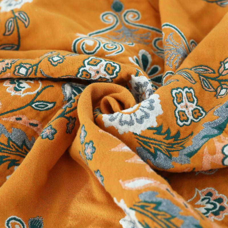European Style Cotton Gauze Fringed Sofa Cover Blanket - AmiraMart
