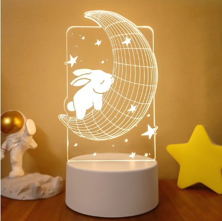 3D Lights Colorful Touch Remote Control LED Visual Lights - AmiraMart