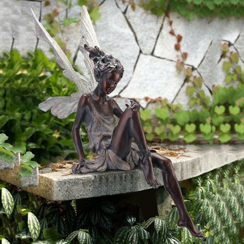 Fairy Garden Sitting Statue - AmiraMart