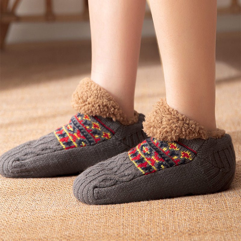 Fall And Winter Warm Non - slip Carpet Socks For Men And Women - AmiraMart