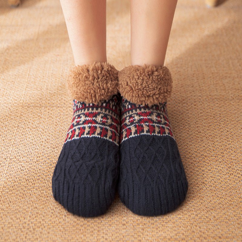 Fall And Winter Warm Non - slip Carpet Socks For Men And Women - AmiraMart
