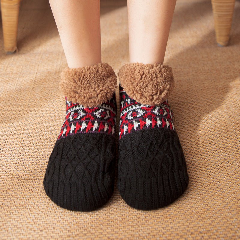 Fall And Winter Warm Non - slip Carpet Socks For Men And Women - AmiraMart