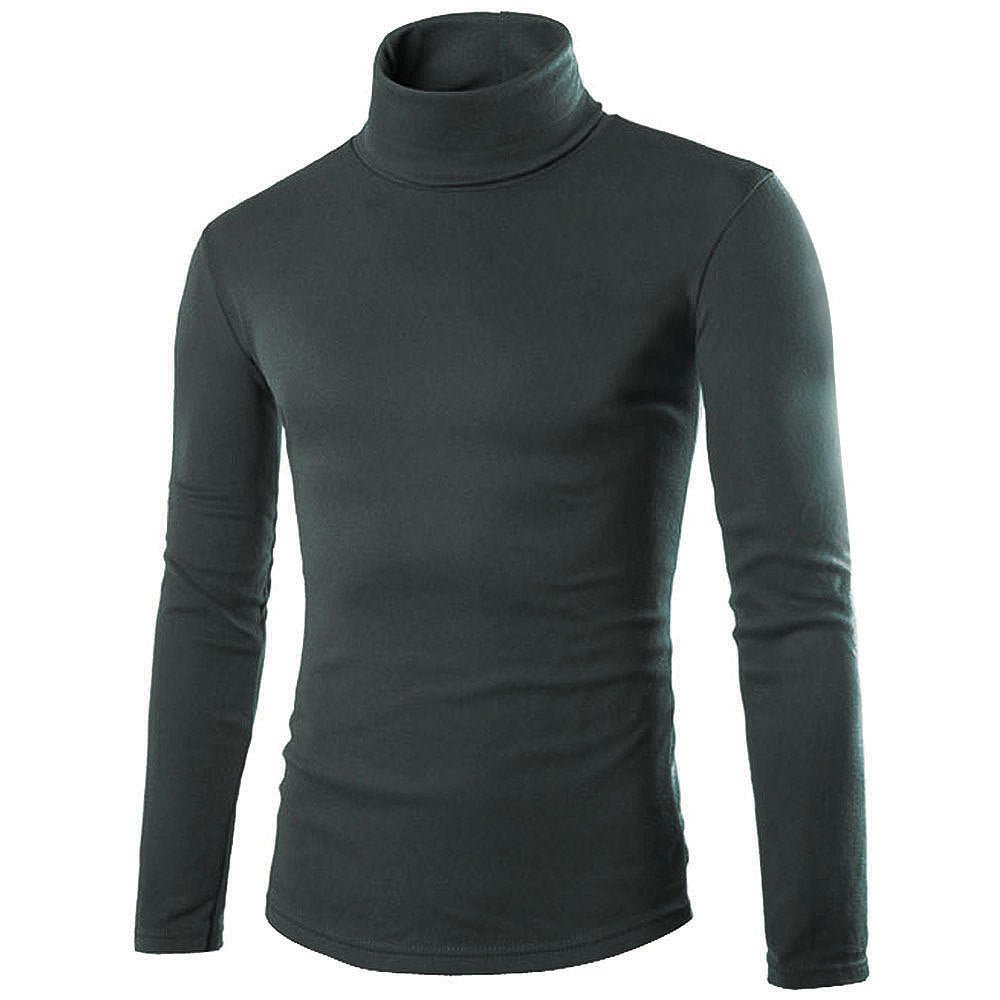 Fall New Mens knitting shirt slim fit - AmiraMart