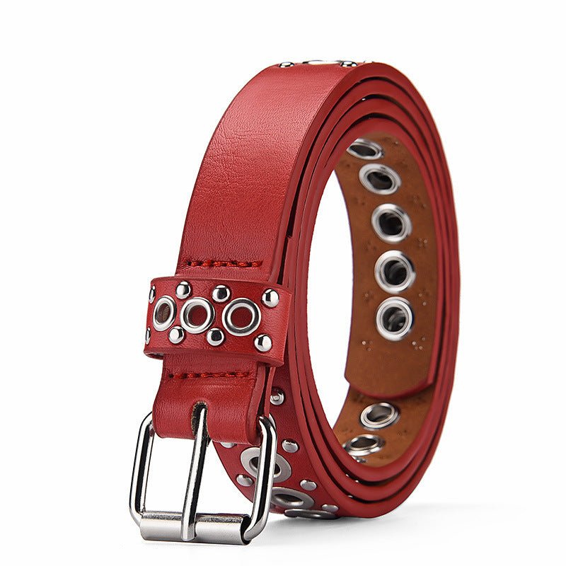 Fashion All - match Air Hole Hollow Decoration Belt - AmiraMart