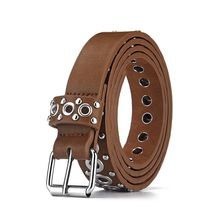 Fashion All - match Air Hole Hollow Decoration Belt - AmiraMart