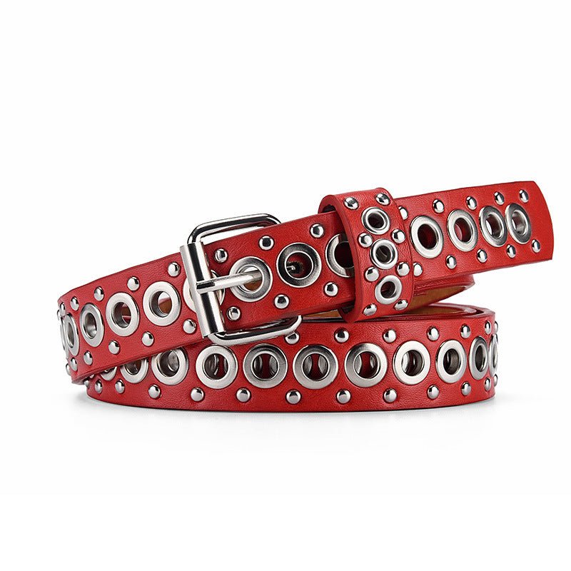 Fashion All - match Air Hole Hollow Decoration Belt - AmiraMart