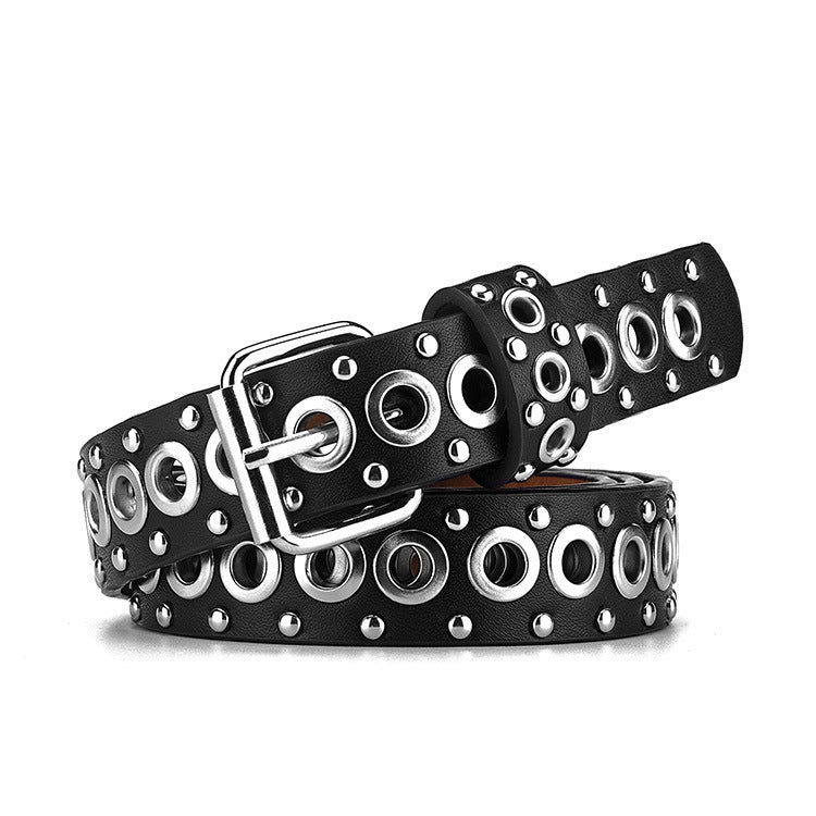 Fashion All - match Air Hole Hollow Decoration Belt - AmiraMart