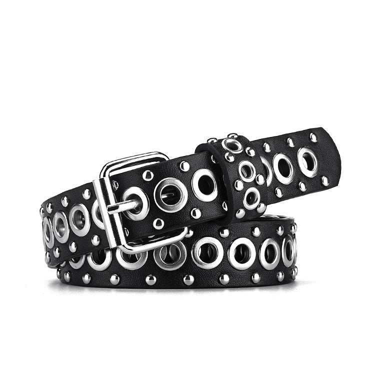 Fashion All - match Air Hole Hollow Decoration Belt - AmiraMart