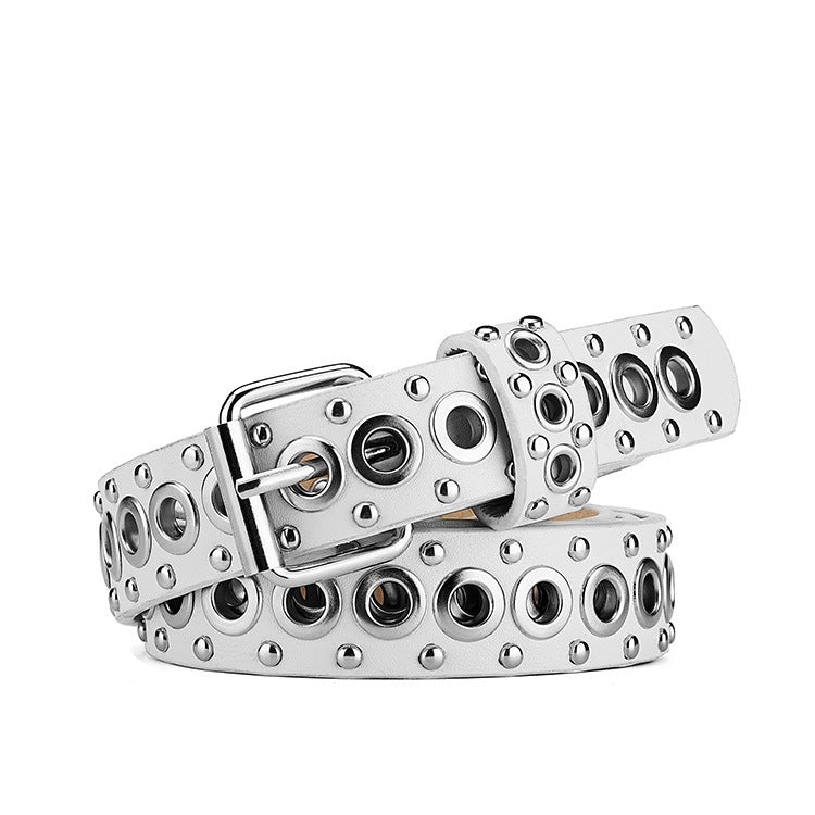 Fashion All - match Air Hole Hollow Decoration Belt - AmiraMart