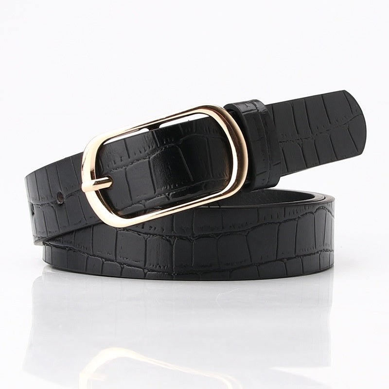 Fashion All - matching Pin Buckle Pant Women's Belt - AmiraMart
