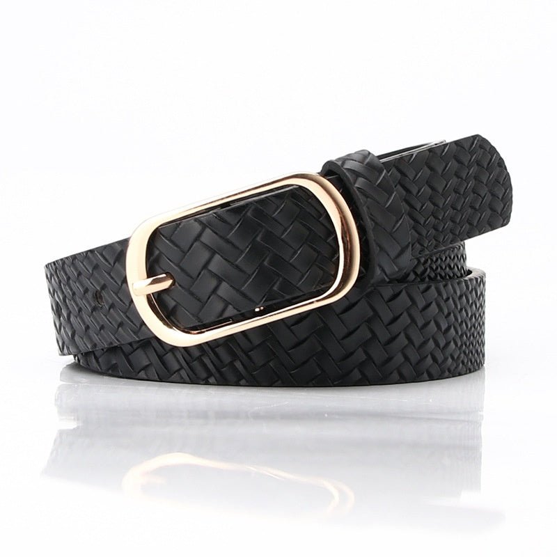 Fashion All - matching Pin Buckle Pant Women's Belt - AmiraMart