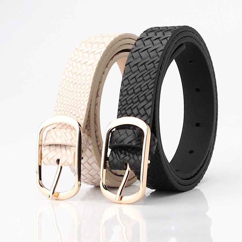 Fashion All - matching Pin Buckle Pant Women's Belt - AmiraMart