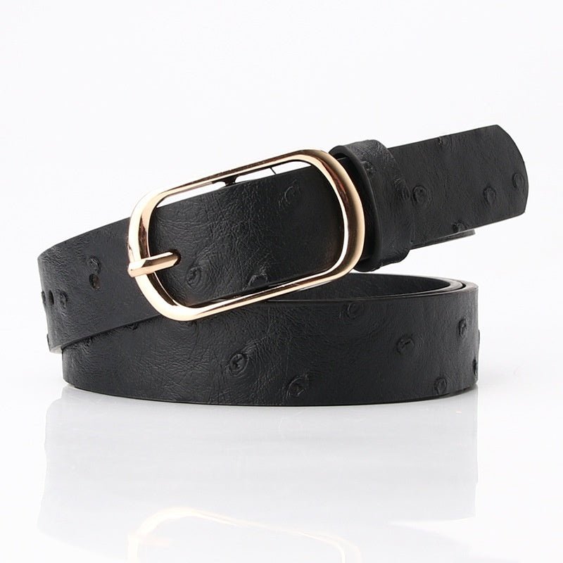 Fashion All - matching Pin Buckle Pant Women's Belt - AmiraMart