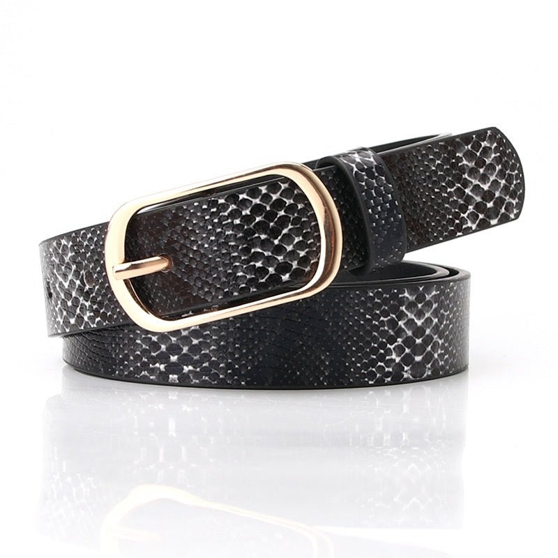 Fashion All - matching Pin Buckle Pant Women's Belt - AmiraMart