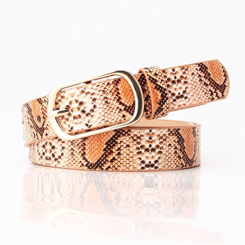 Fashion All - matching Pin Buckle Pant Women's Belt - AmiraMart