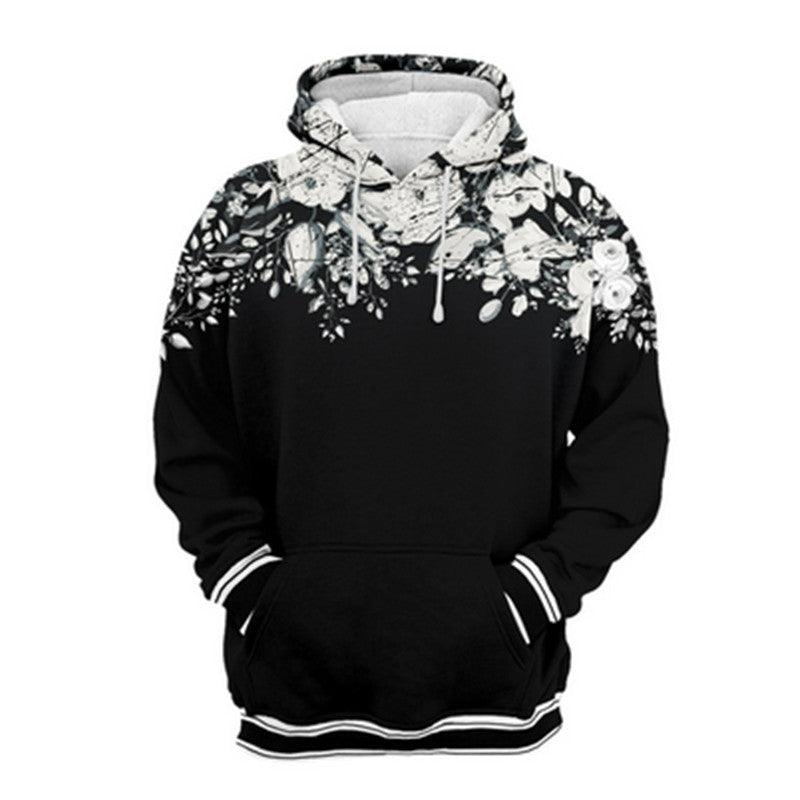 Fashion Casual Digital Printing Hooded Sweater - AmiraMart