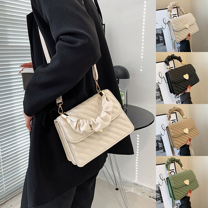 Fashion Chain Shoulder Bags With Love Metal Design - AmiraMart