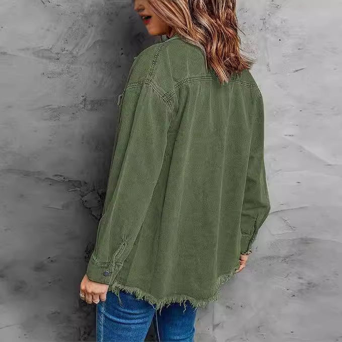 Fashion Denim Jacket - AmiraMart