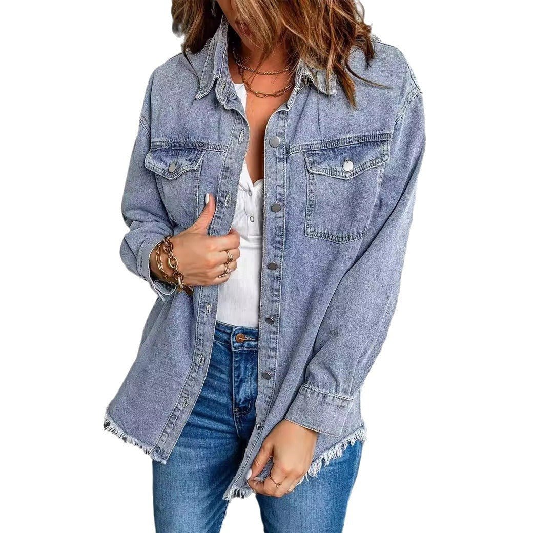 Fashion Denim Jacket - AmiraMart